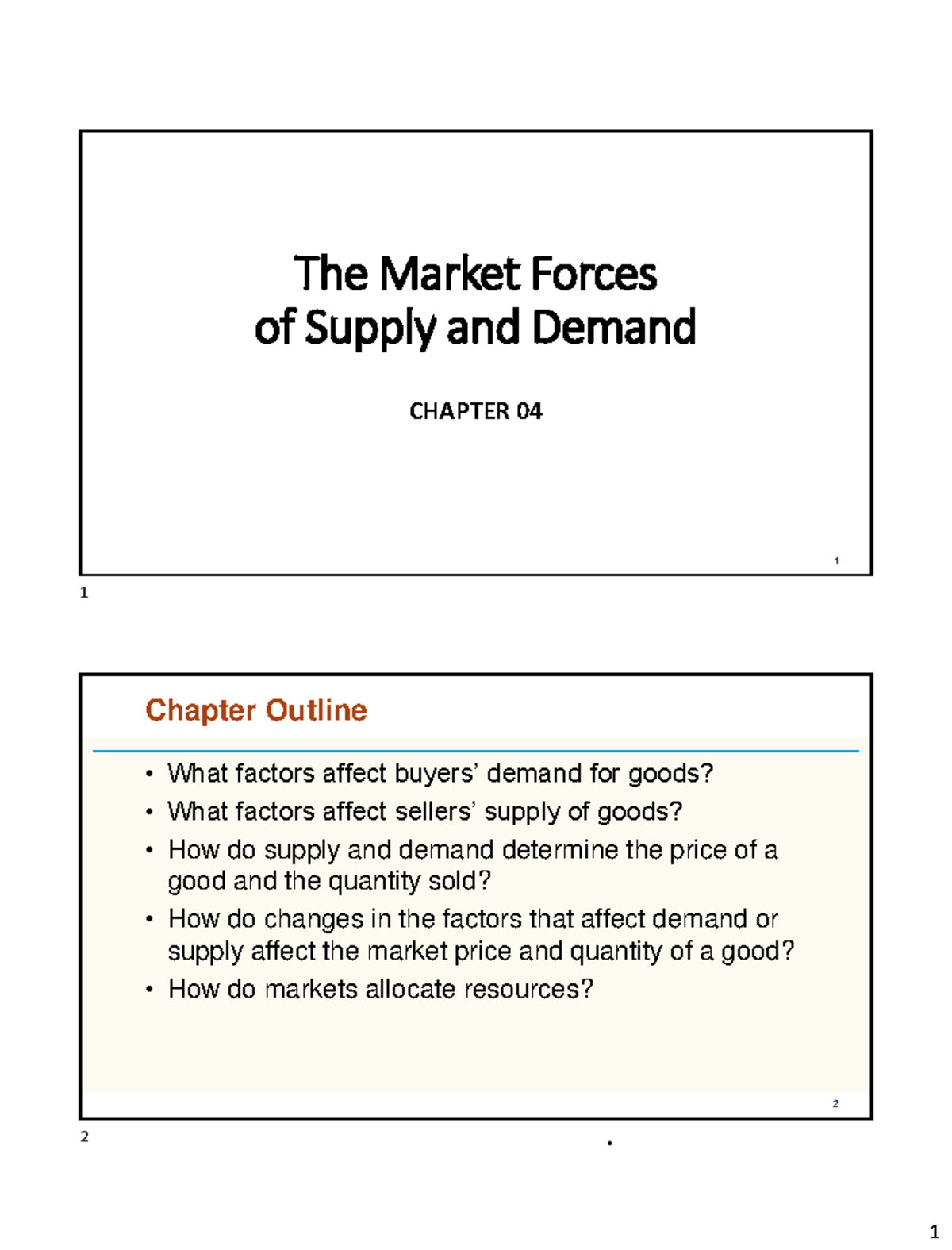 Chapter 04 The Market Forces of Supply and Demand - The Market Forces ...