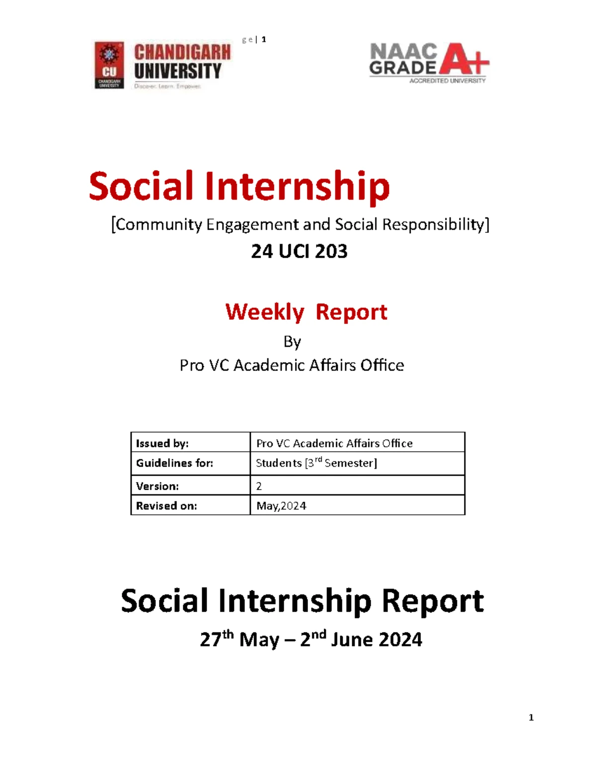 Jiv2rep - Summer socia internship - Social Internship [Community ...