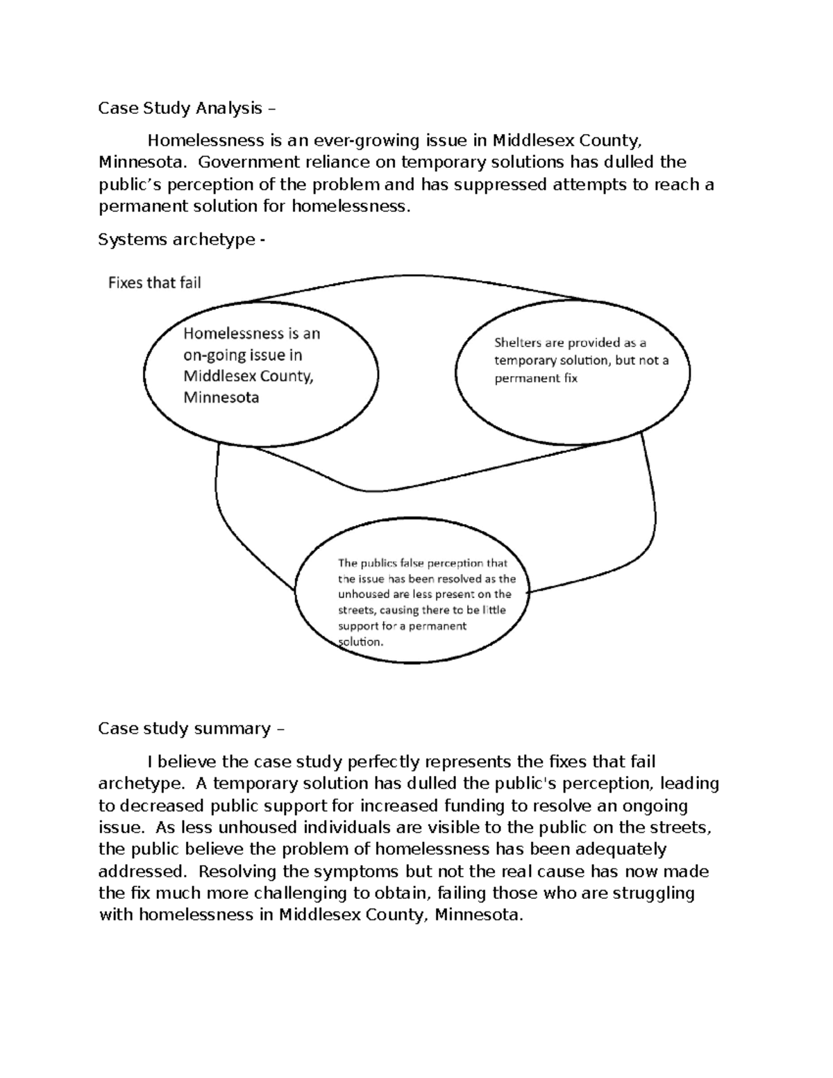 Task 2 - Case Study Analysis: Homelessness in Middlesex County - Studocu