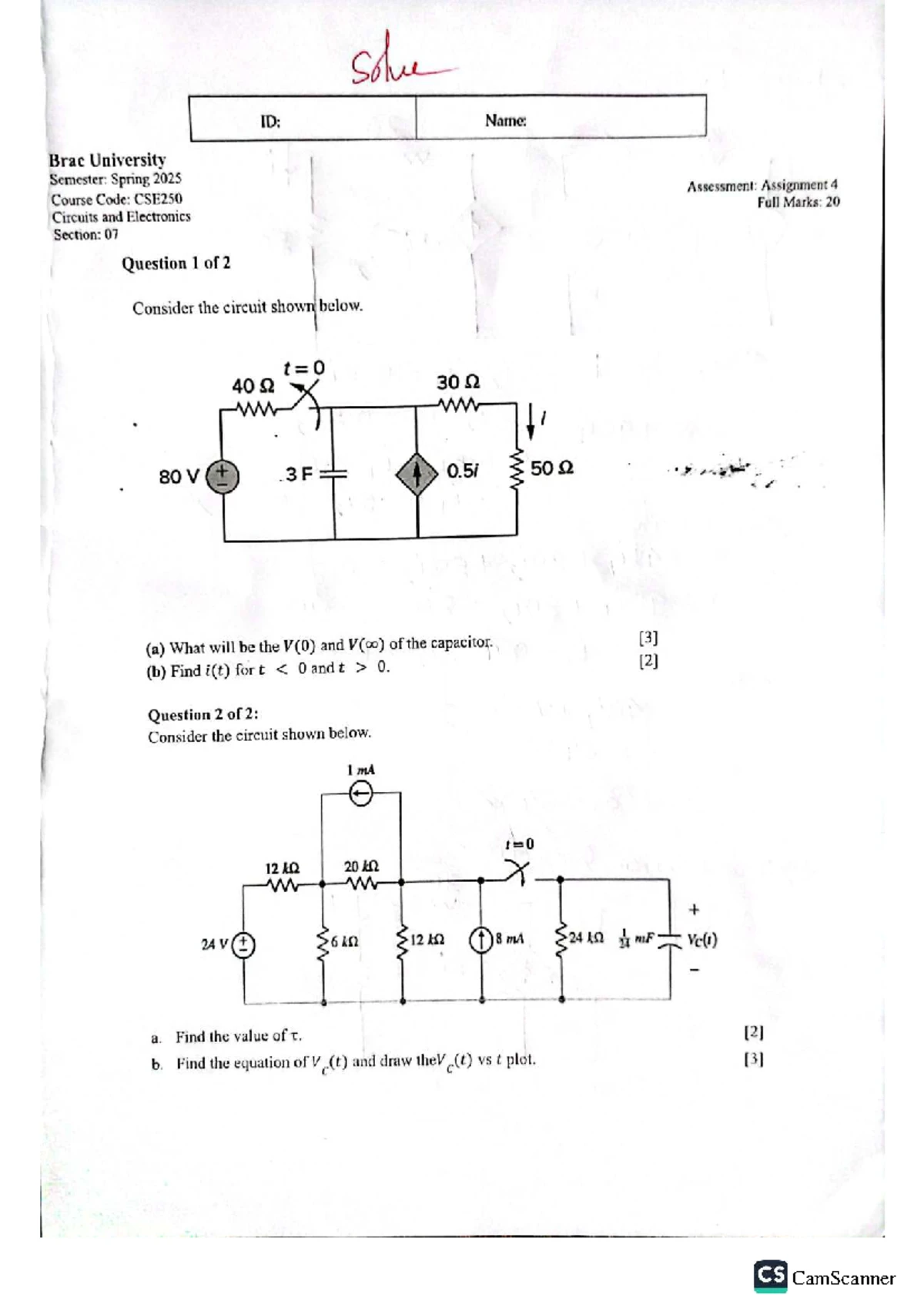 CSE250L Experiment 09: AC Waves and LTSpice Simulation Analysis - Studocu