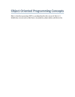 Java Programming - Study Notes & Assignments - Studocu