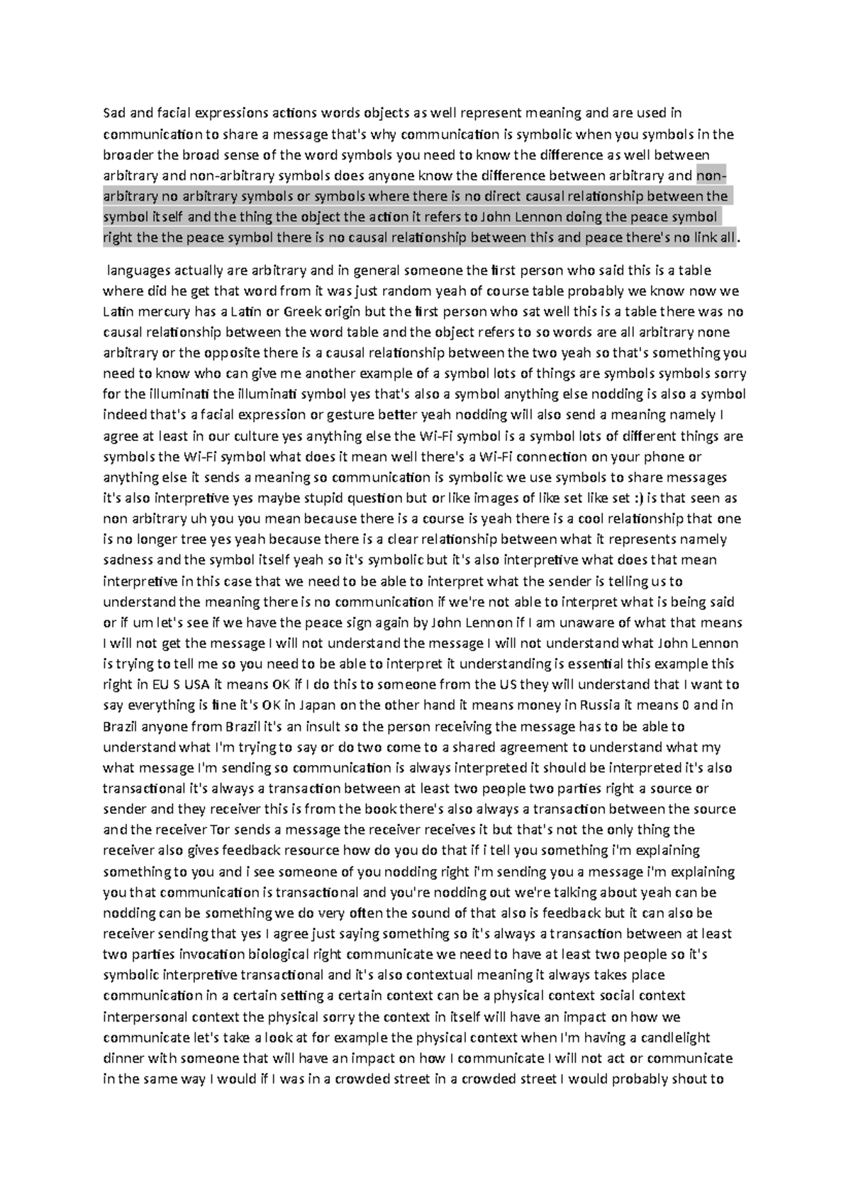 First lecture - Sad and facial expressions actions words objects as ...