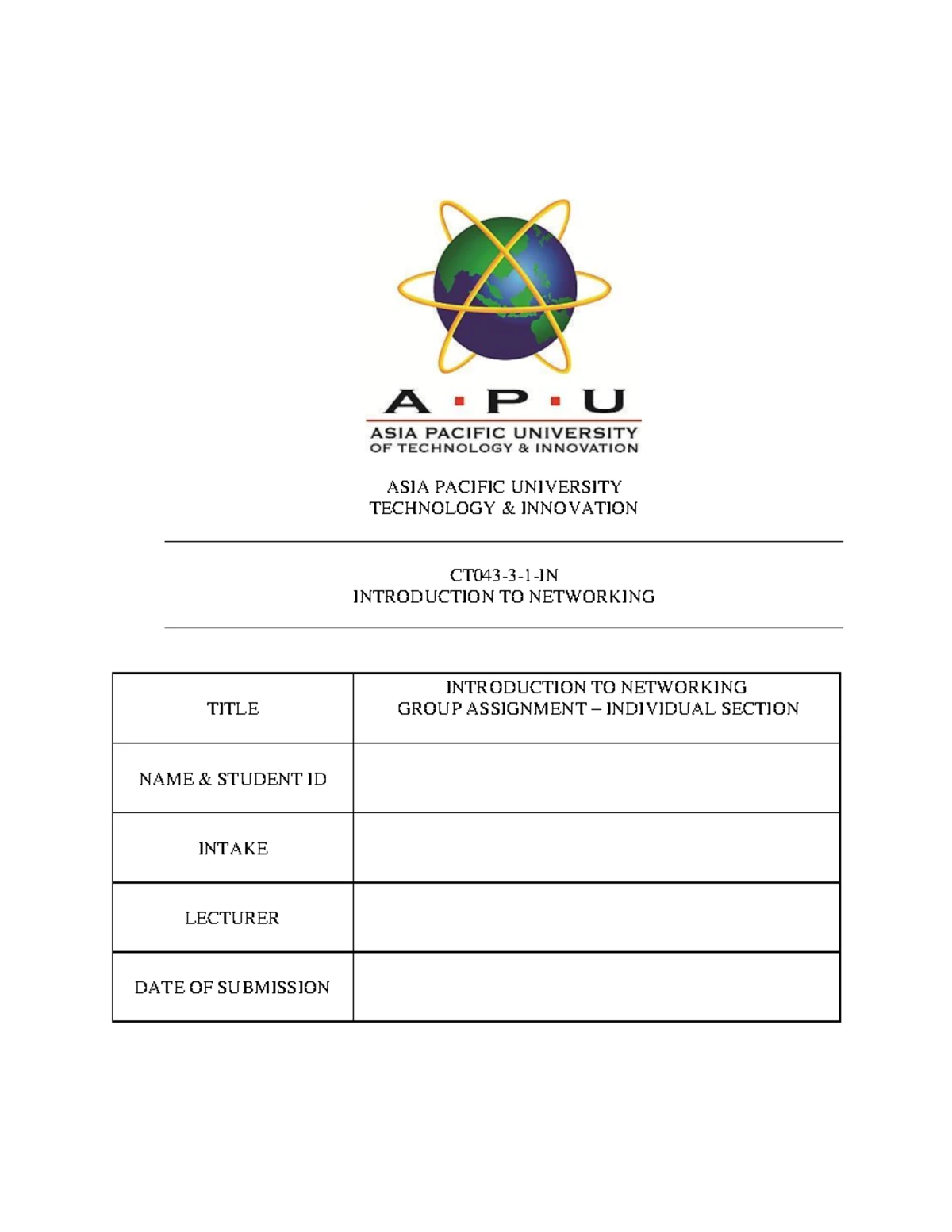 IP Addressing Plan Table Template - For Building? – Floor? IP Address ...