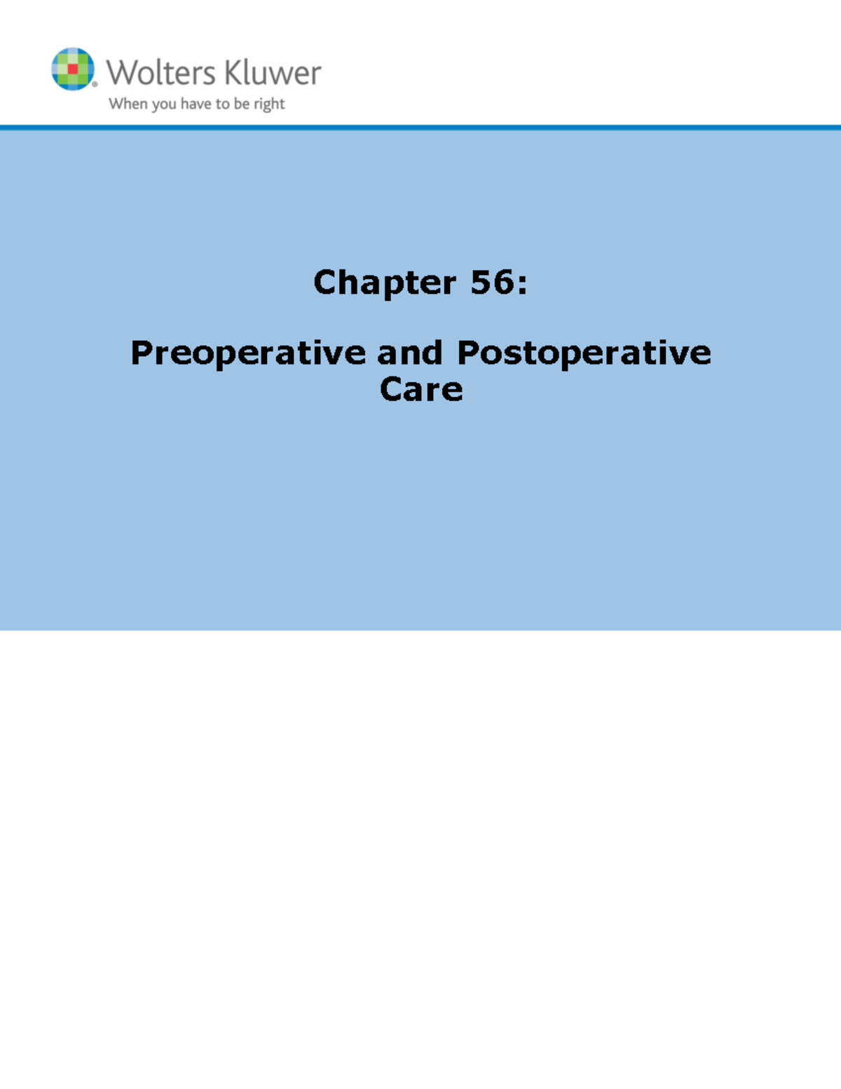 Preoperative and Postoperative Nursing Care: Best Practices and ...