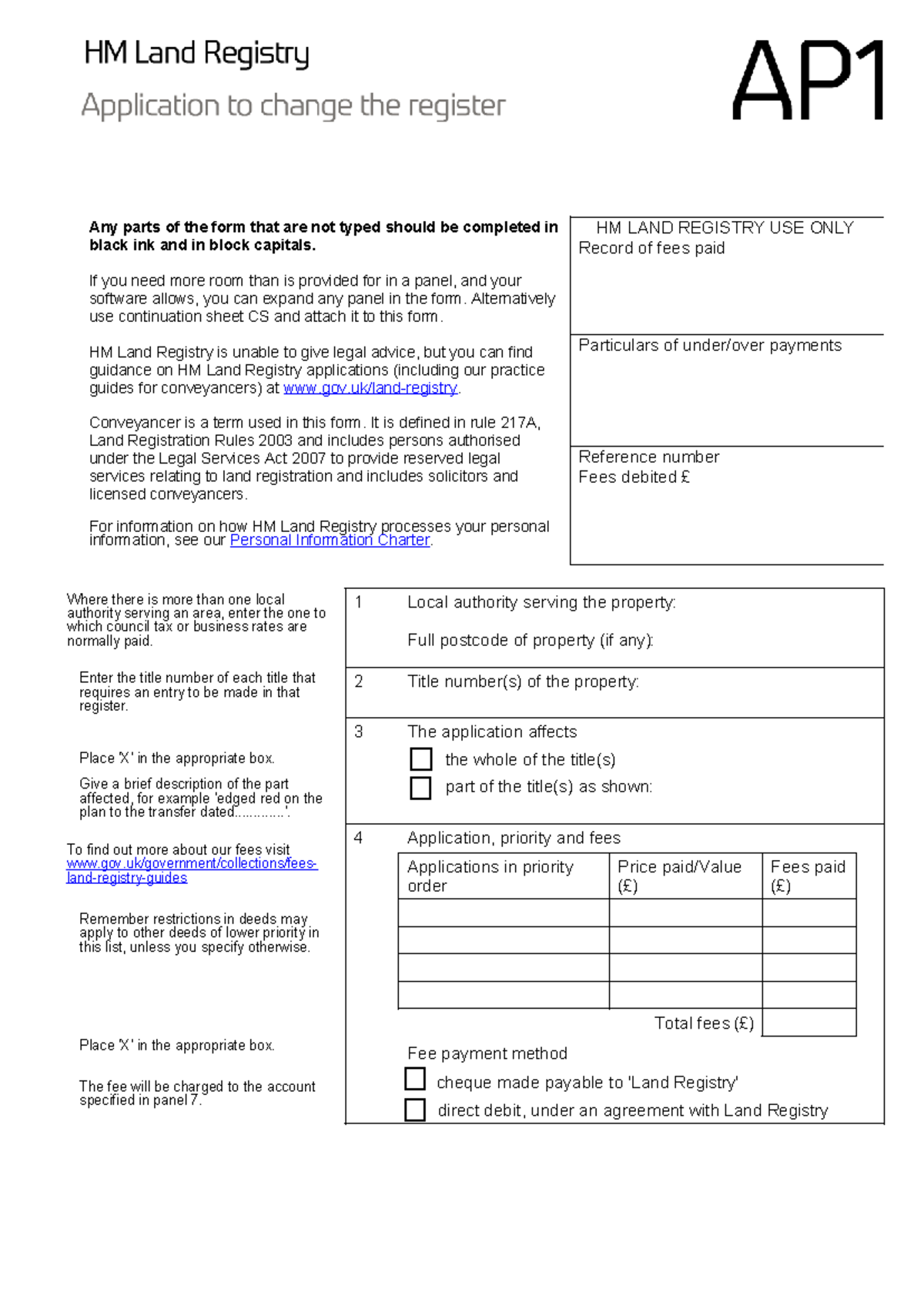 Real estate notes - Any parts of the form that are not typed should be ...