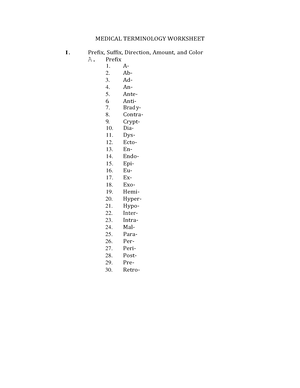 Solved Drag And Drop Each Of The Prefixes Or Suffixes To Match To