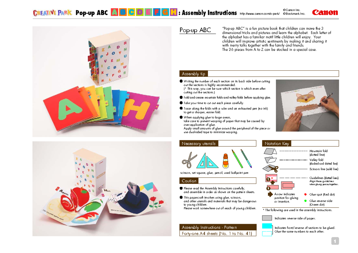 ABC Inc. Assembly Instructions for Fun Alphabet Book - Studocu