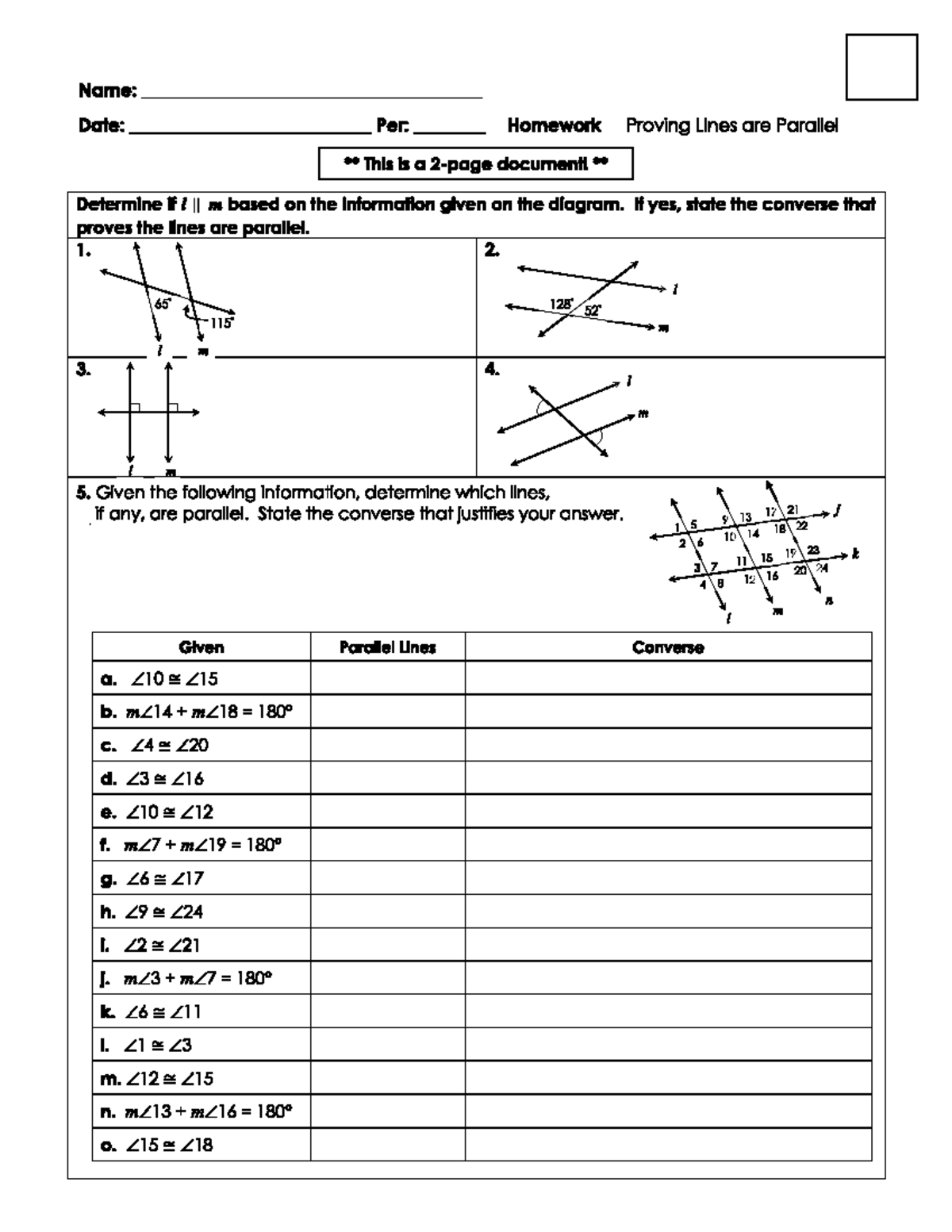 Unit 4-Part II: Parallel Line Proofs and Indirect Proofs, image size:1200x1553