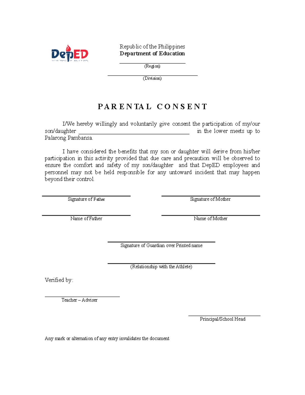 5.2 parents consent dengue Tagalog final - REPUBLIKA NG PILIPINAS ...