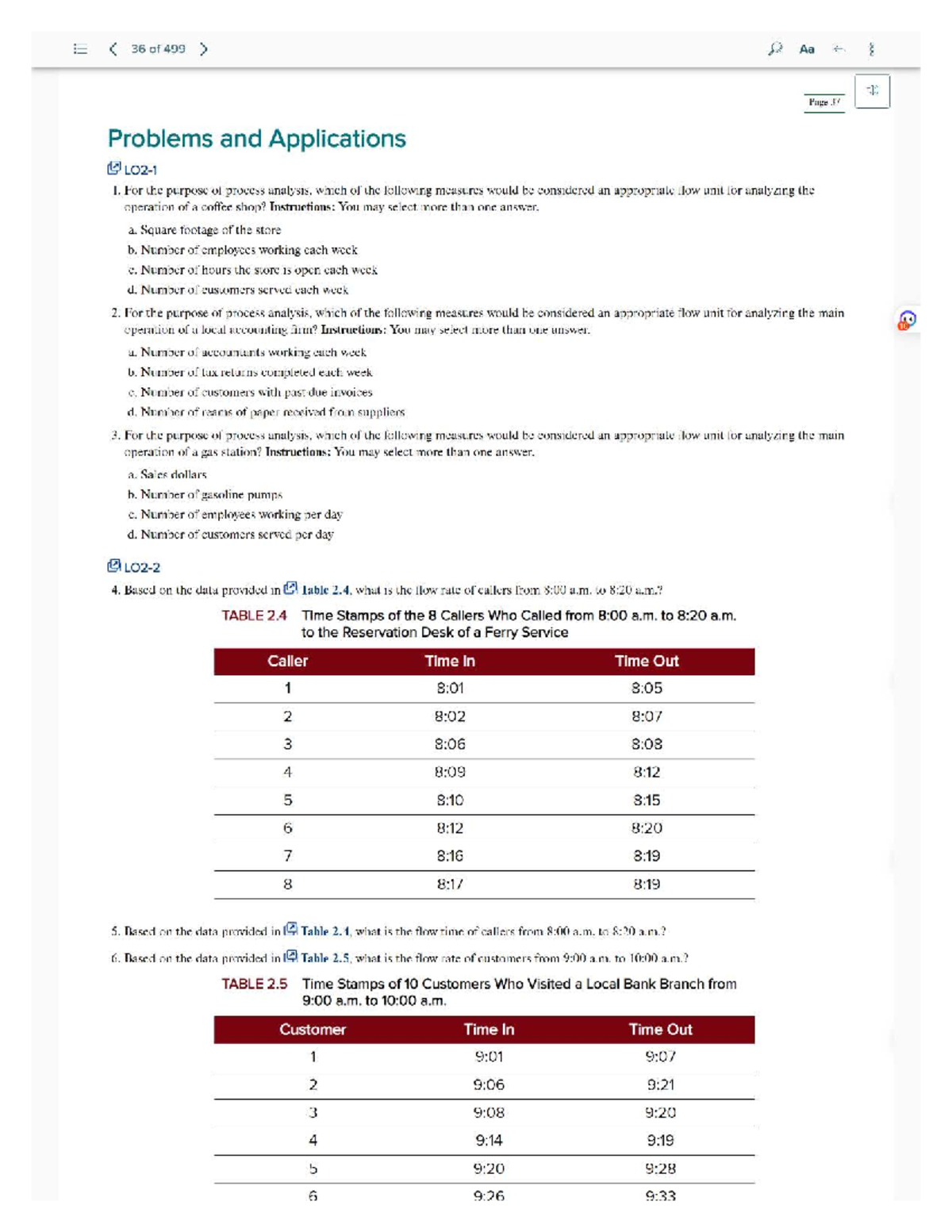 Exercise 2.3: Problems & Applications in Process Analysis - Studocu