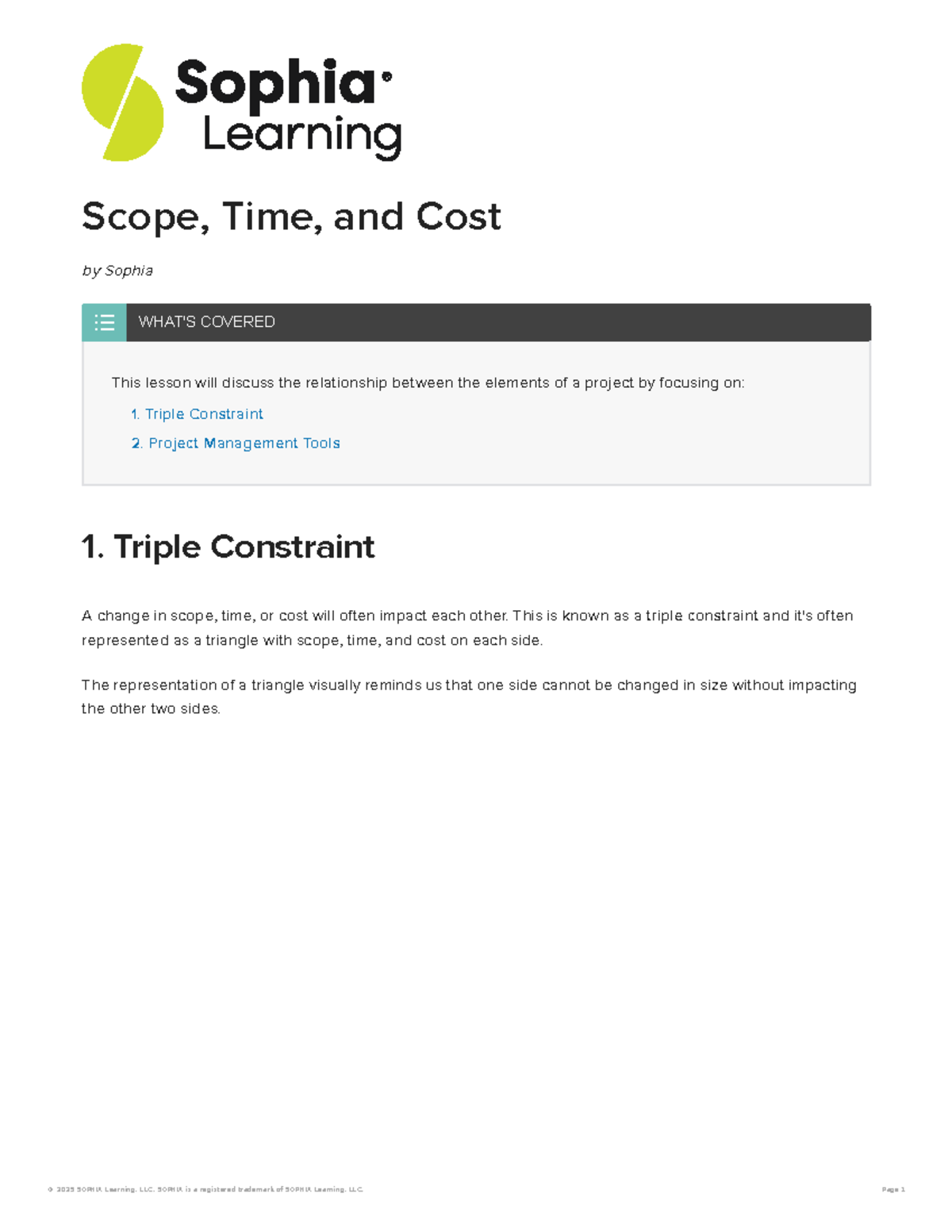 Scope, Time, and Cost: Understanding the Project Management Triangle ...