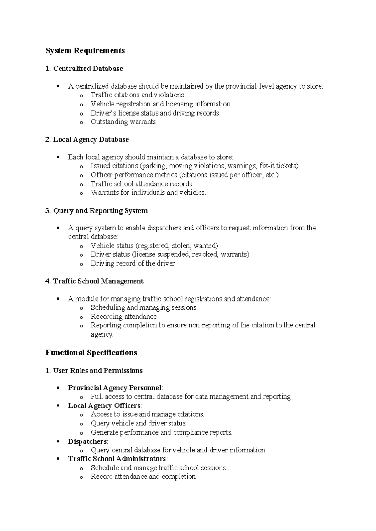 Course Code RQS-101: System Requirements & Specifications Overview ...