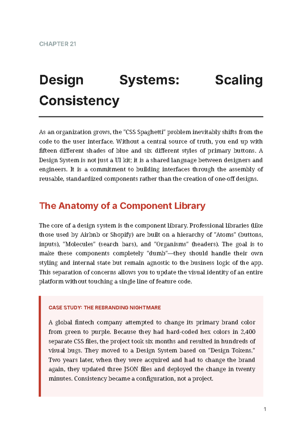 Web Dev CH21: Design Systems for Consistent UI Scaling - Studocu