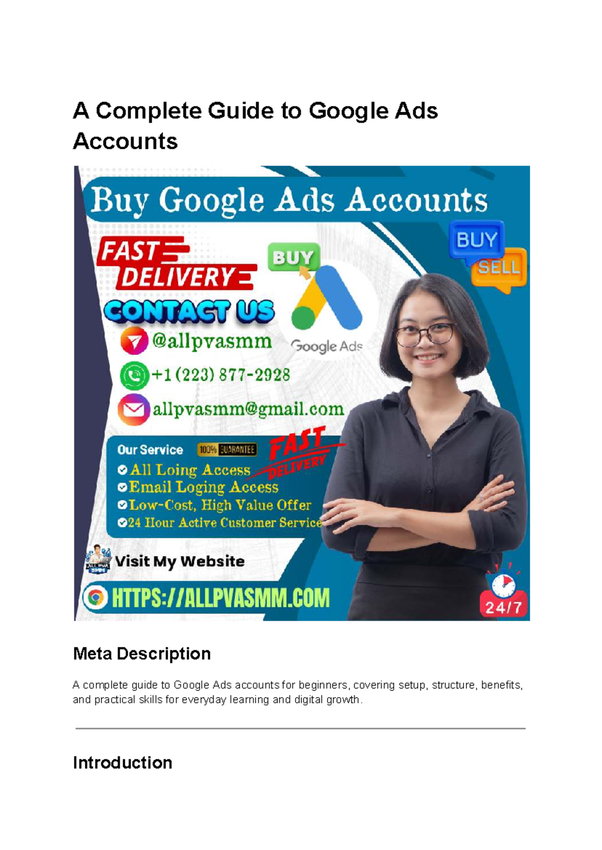 Google Ads Accounts 101: A Beginner's Complete Guide - Studocu
