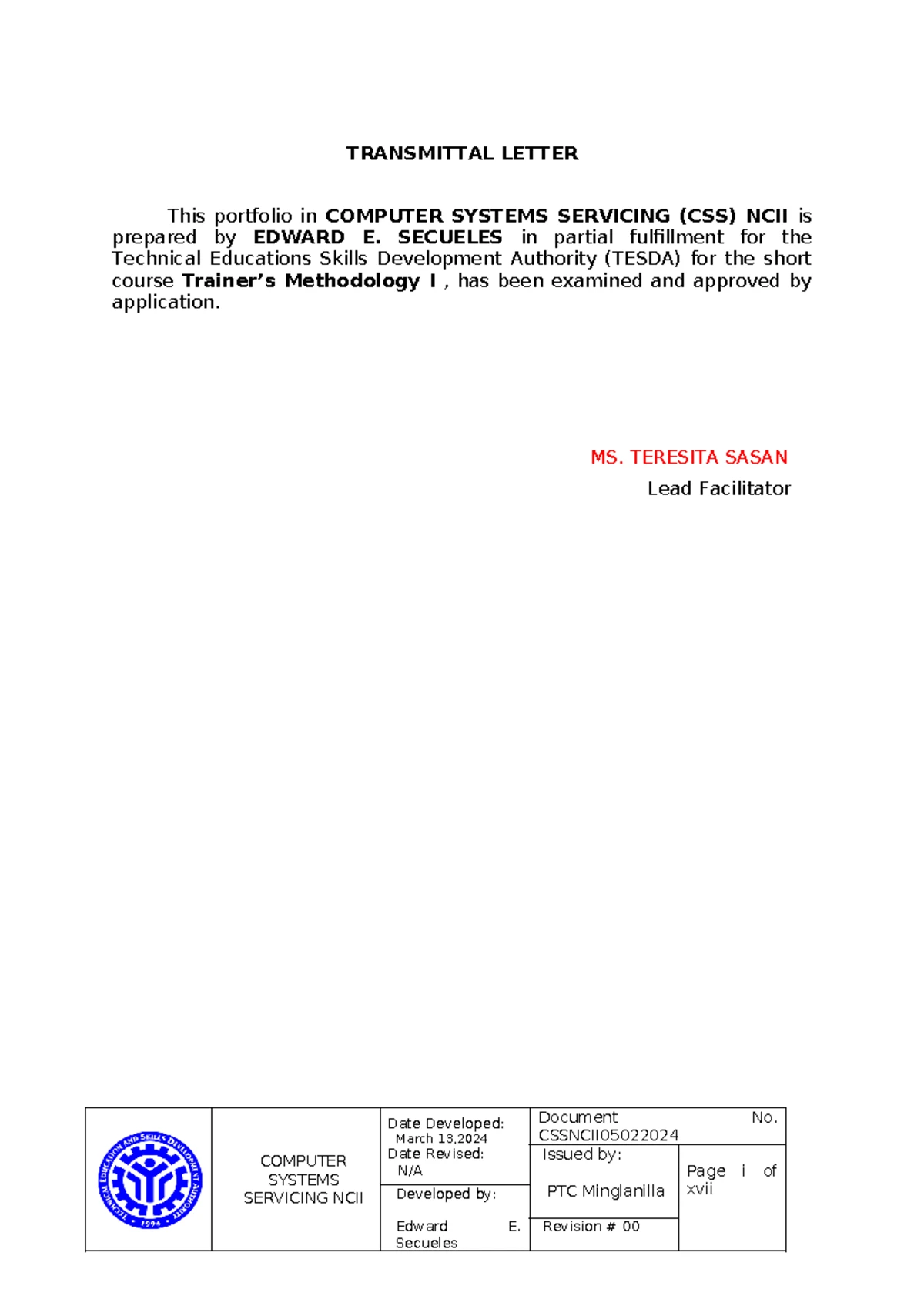 COC 1 - Training Flow for SLAUGHTERING OPERATIONS NC II - Studocu