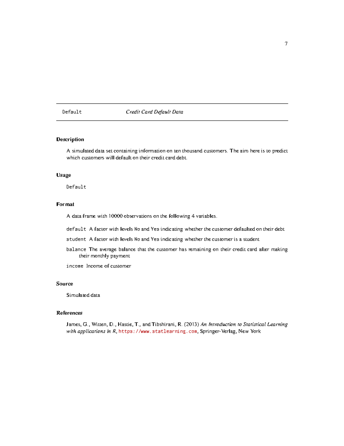 Credit Card Default Data Description & Analysis (Course Code: 7) - Studocu