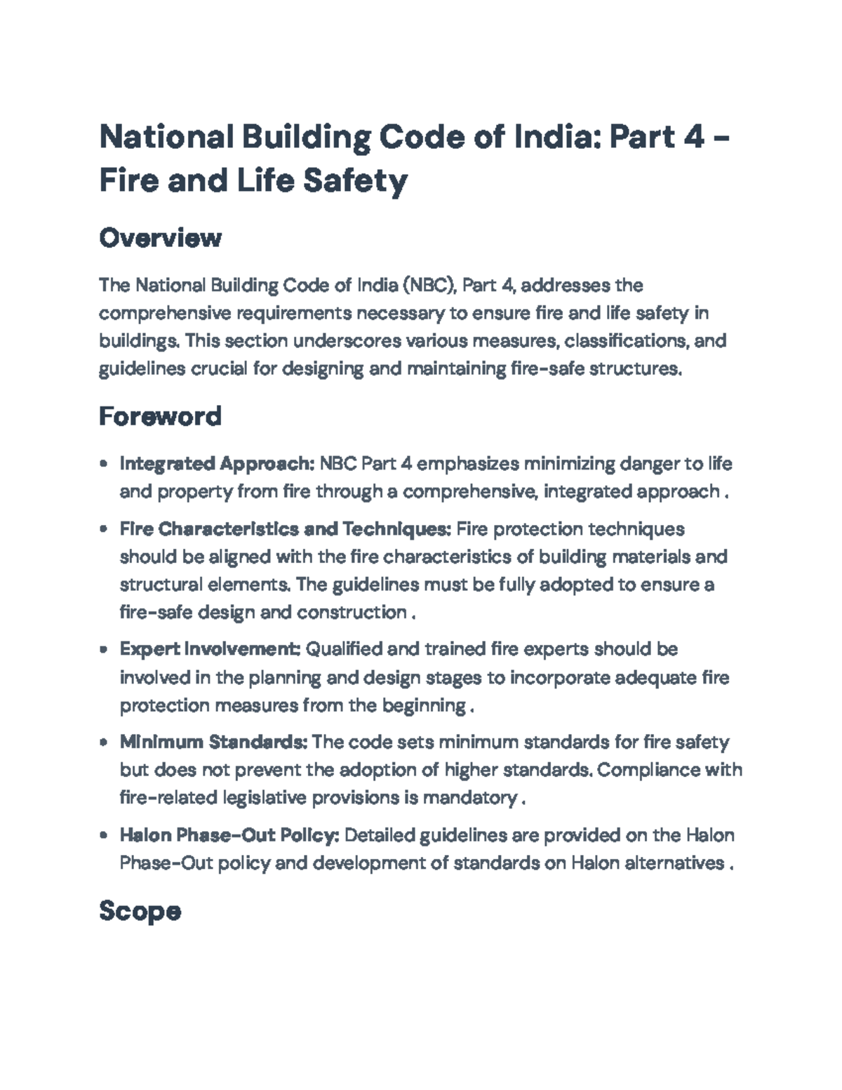 National Building Code of India (NBC) Part 4: Fire & Life Safety ...