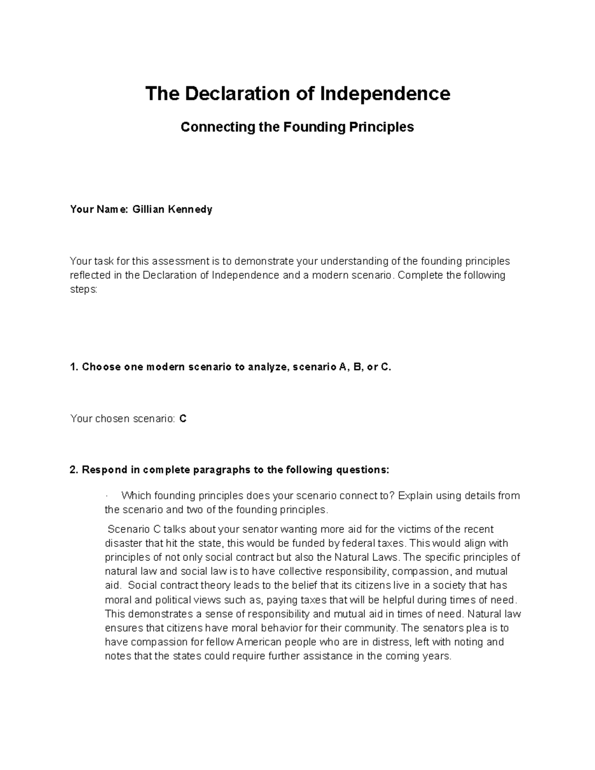 1.02 Assessment: Analyzing Founding Principles in the Declaration of ...
