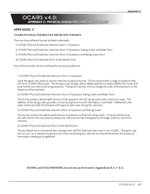 Ocairs Mental Health Interview Format - Interview Formats INTERVIEW ...