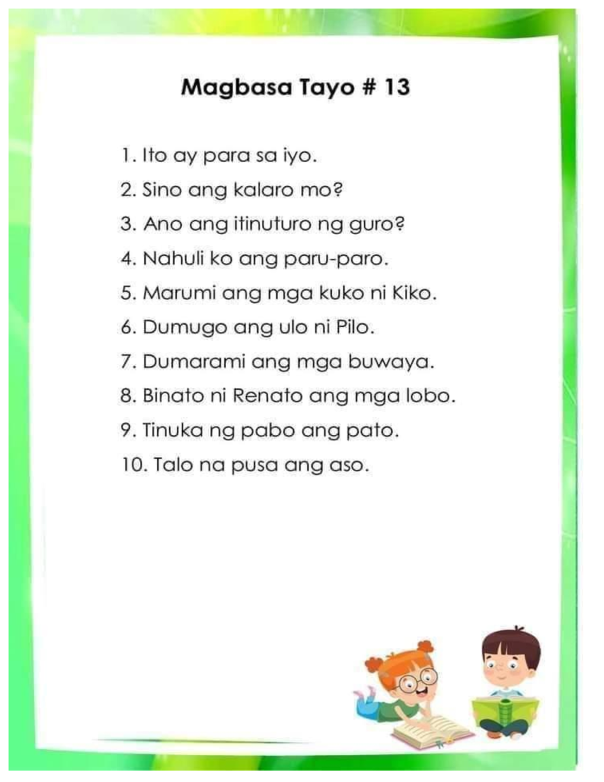 Tagalog 2 - Final Exam Study Guide - Studocu