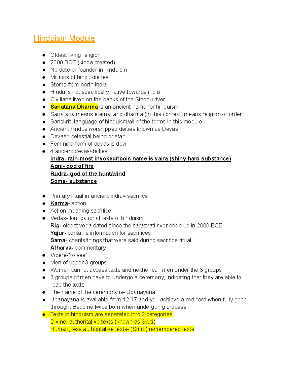 Hinduism Module: Overview of Beliefs, Deities, and Texts - Hinduism ...