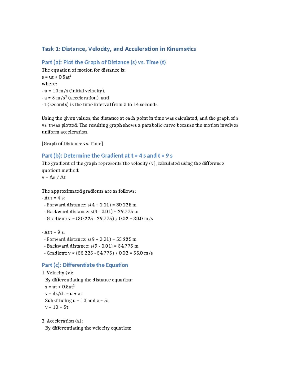 Calculus Unit 7: Engineering Applications of Velocity and Acceleration ...