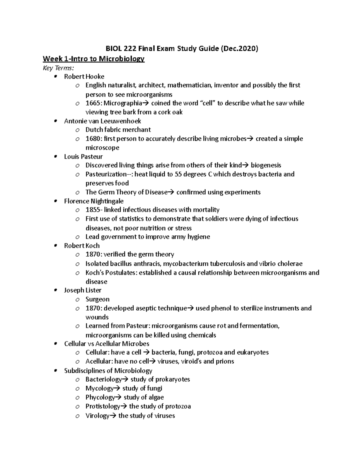 BIOL 222 Final Exam Study Guide - coli types o Brain: NMEC o ...