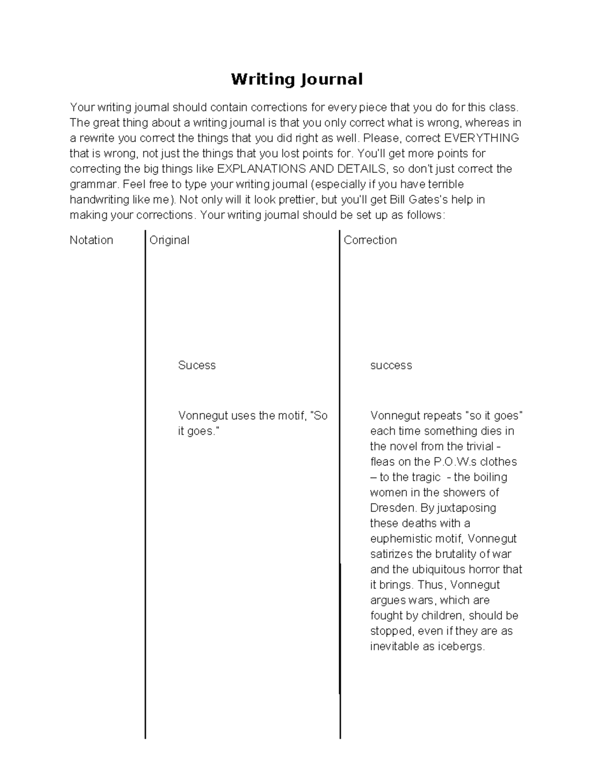 Writing Journal-3: Essay Revision Corrections and Insights - Studocu