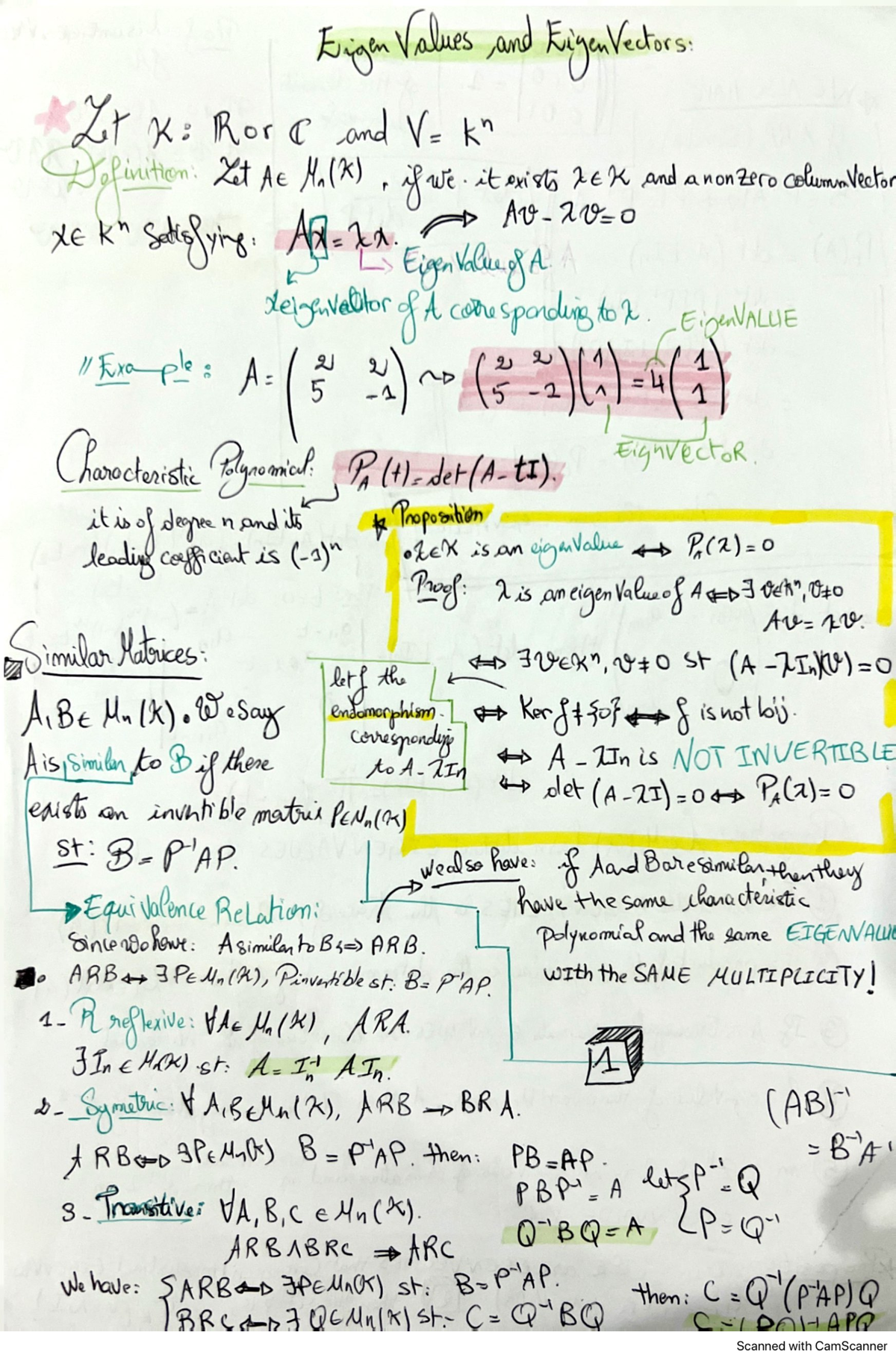 Linear algebra - Linear Algebra II - Studocu