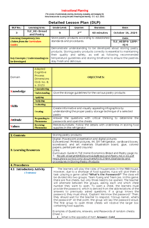 TLE7 COOKERY Module 8: Identifying Workplace Hazards & Risks - Studocu