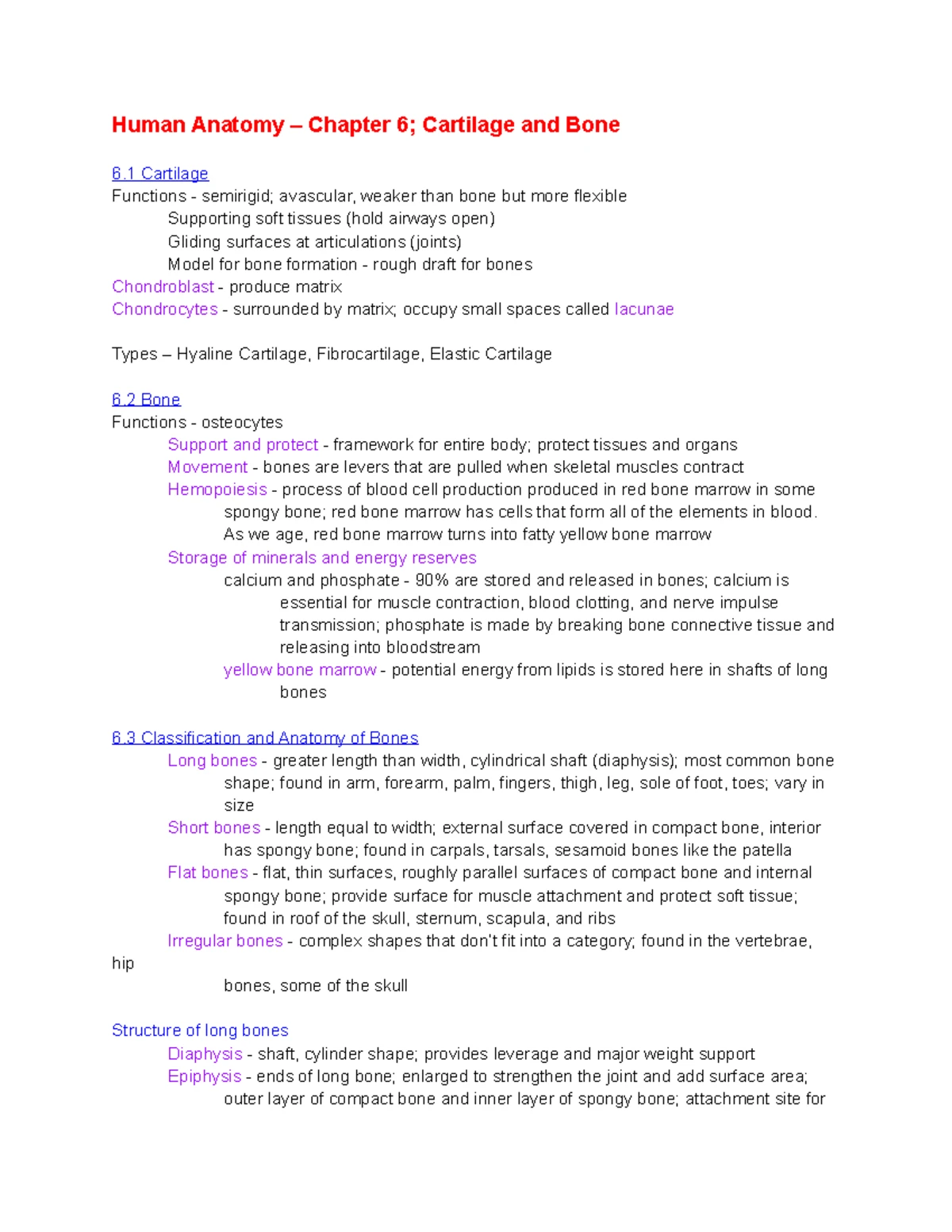 BIOL 2113 Comprehensive Study Guide for Final Exam Review - Studocu