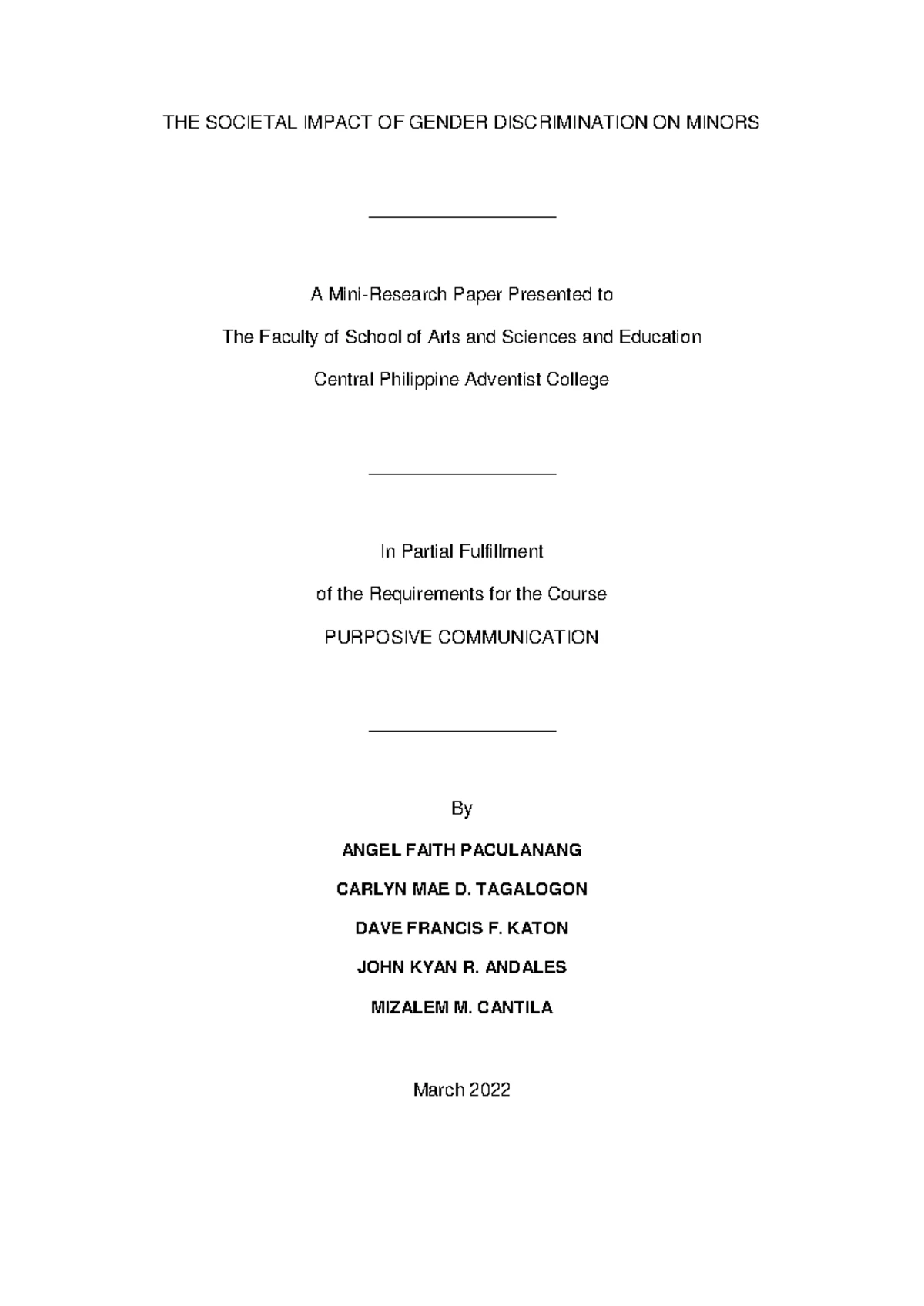 Prevention of Health Problems - Prevention of Health Problems ...