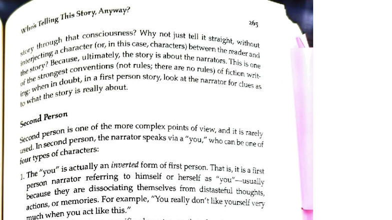 Exploring the 2nd Person Narrative in Fiction Writing - Studocu