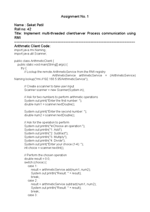 MLAss 2 - Machine Learning Assignment No.2 - import pandas as pd import ...