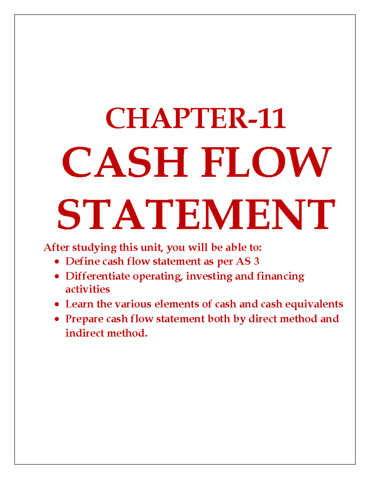 CASH FLOW STATEMENT (AS 3) - Comprehensive Guide for Commerce Students ...