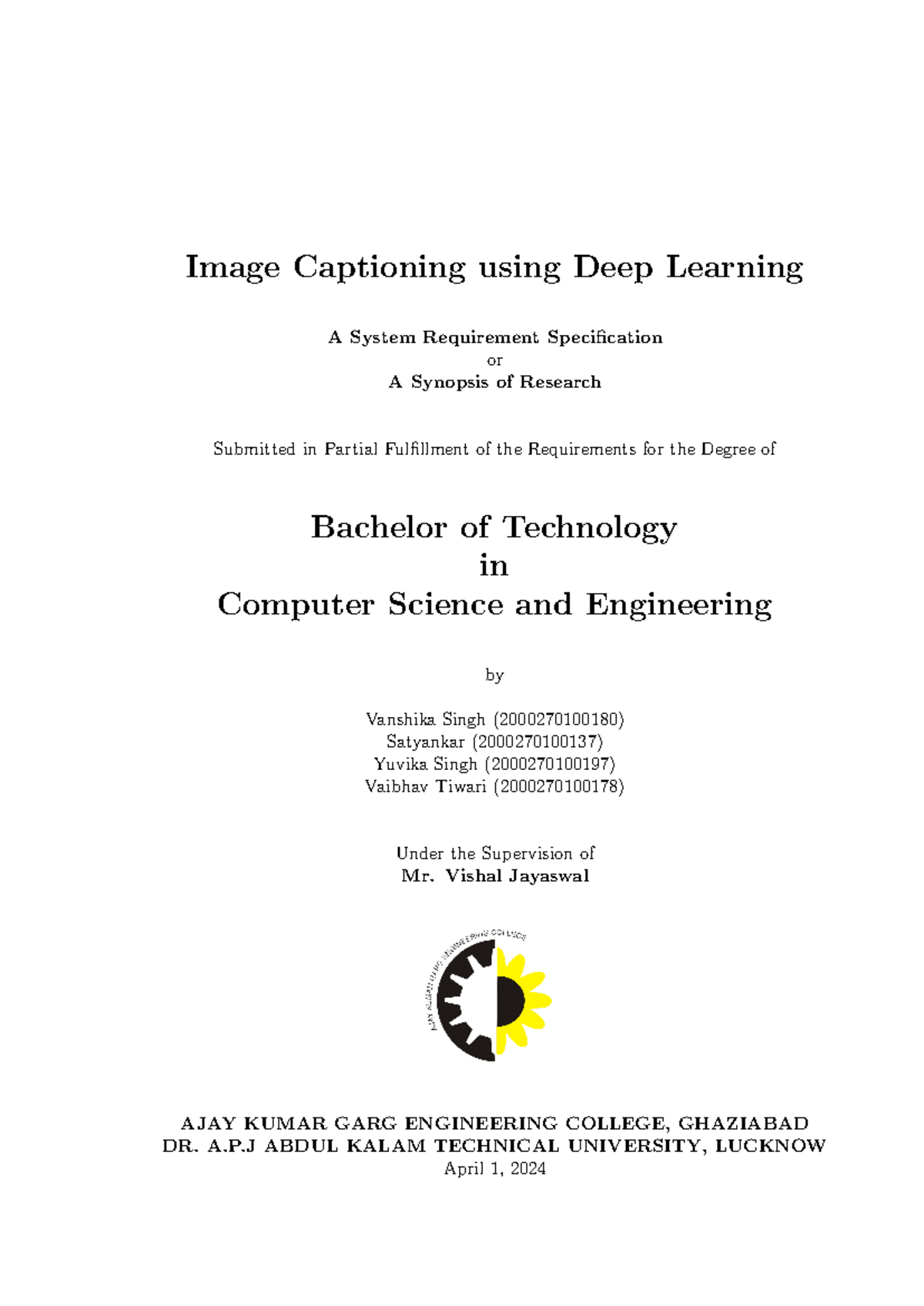 Summary of Image Captioning Research - Deep Learning Techniques - Studocu