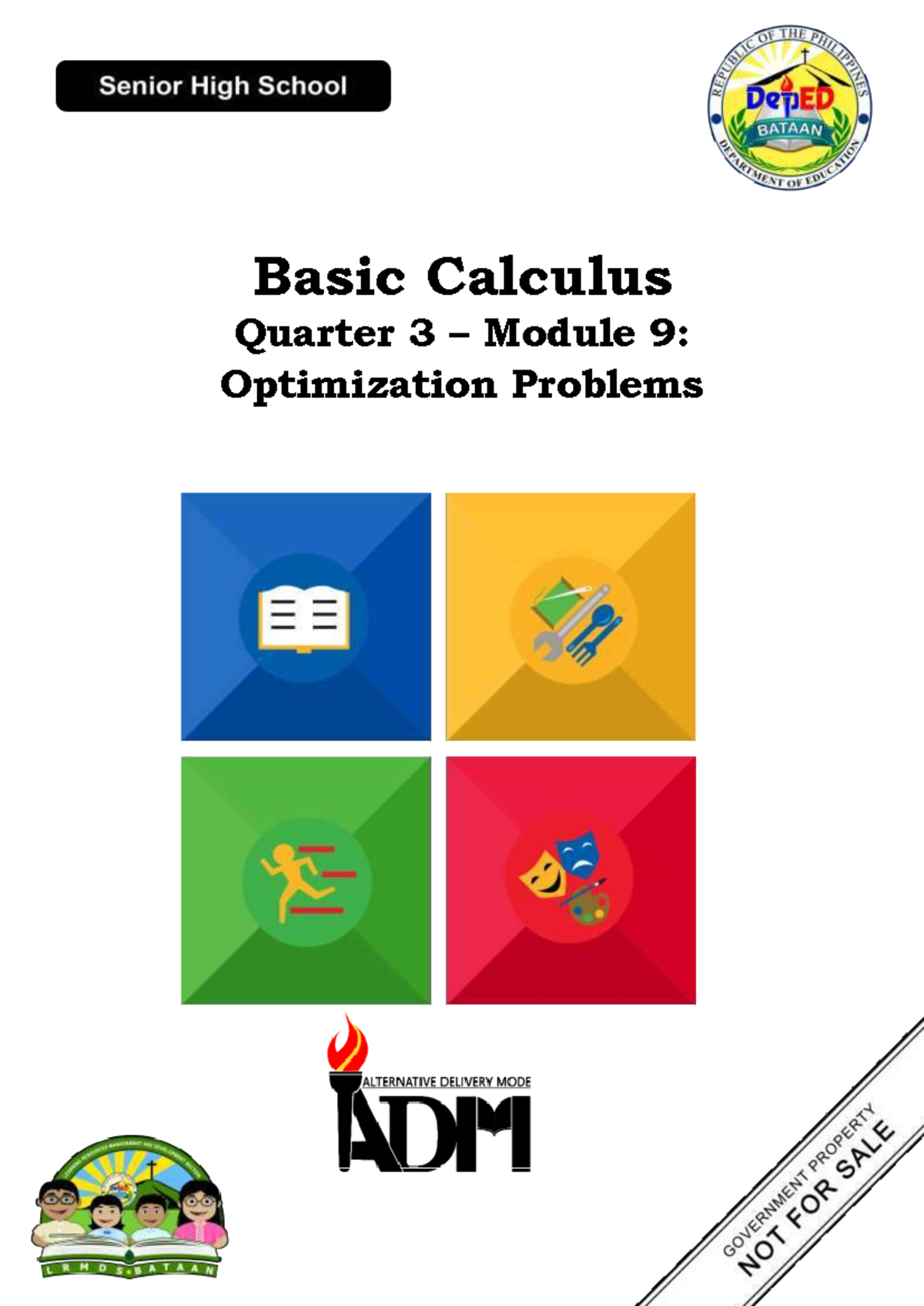 Grade 11 Basic Calculus Q3 Module 9: Optimization Problems Guide - Studocu