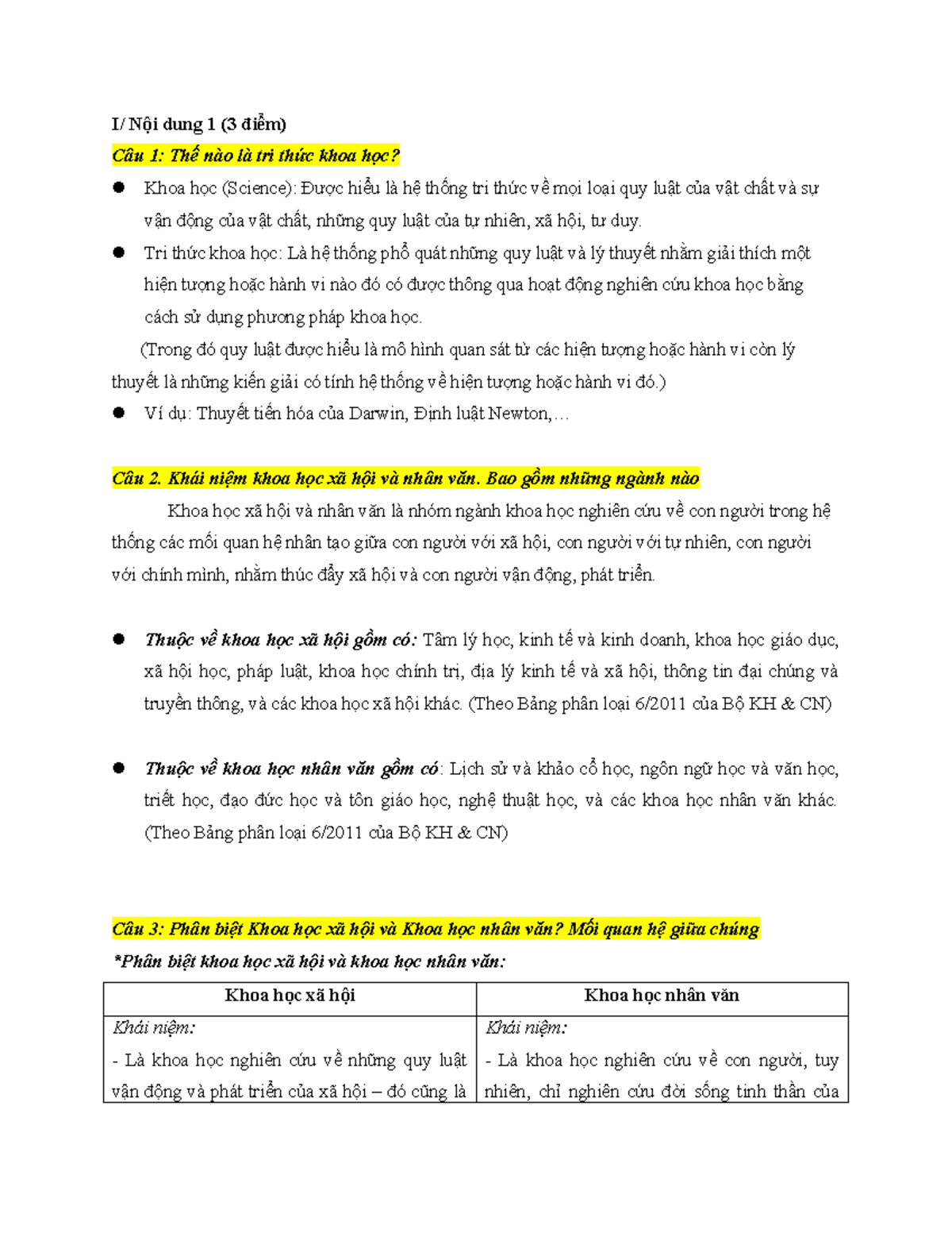 NGÀNH KHOA HỌC XÃ HỌI VÀ NHÂN VĂN - NỘI DUNG CỦA ĐỀ CƯƠNG - Document Preview