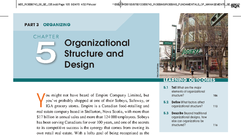 M05_ROBB6743_08_SE_C05: Chapter 5 - Organizational Structure & Design ...