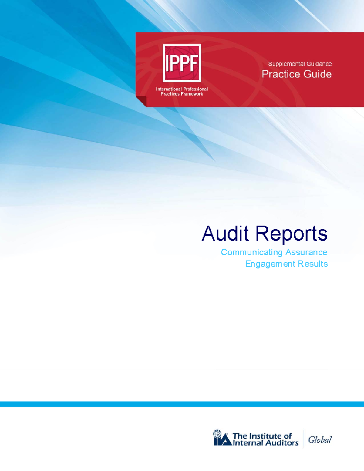 Pg-audit-reports - Report - Audit Reports Communicating Assurance ...
