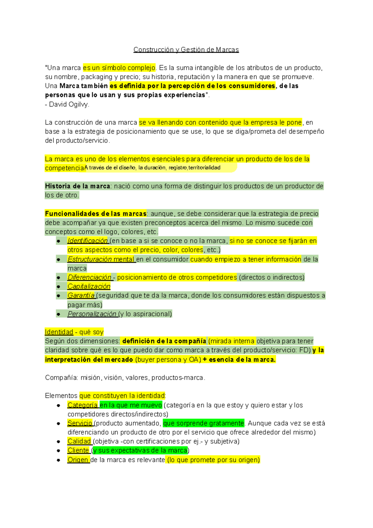 Resumen laura ivaldi - Construcción y Gestión de Marcas 