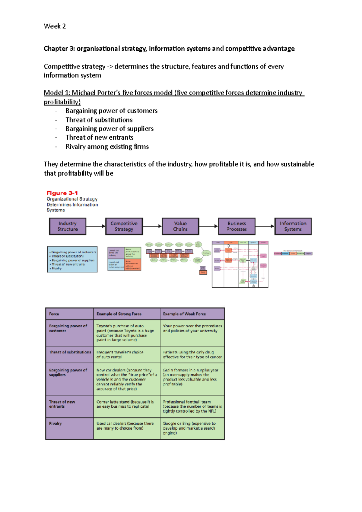 Week 2 - Lecture notes from textbook 7th Edition - Week 2 Chapter 3 ...