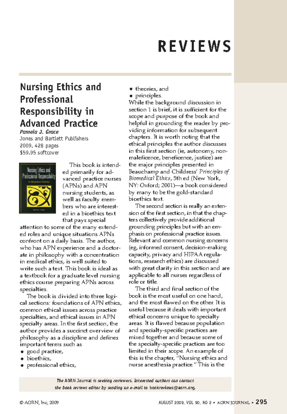 Nursing Ethics & Professional Responsibility in Advanced Practice - Studocu