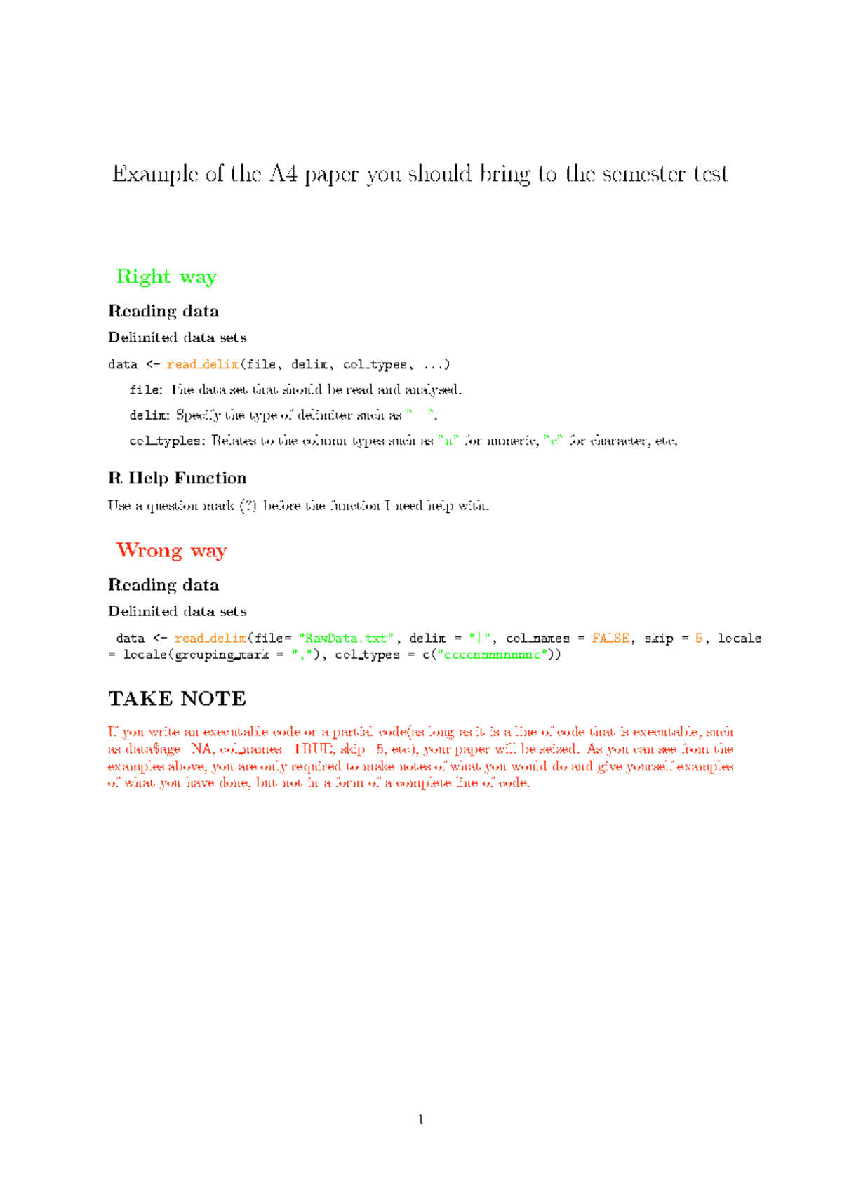 A4 Paper Example - Summary of Industrial Analysis for Semester Test ...