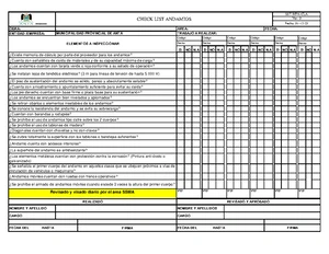 SST-MPA-CLEM - Check List para Equipos Pesados y Mantenimiento - Studocu