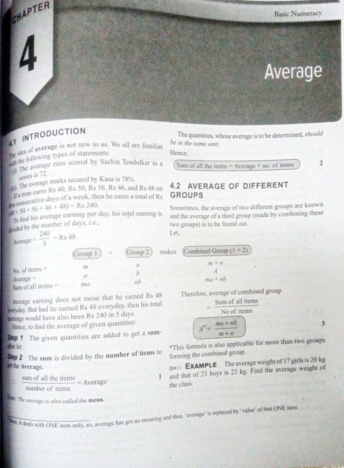 CHAPTER Averages: Understanding Basic Concepts and Calculations - Studocu