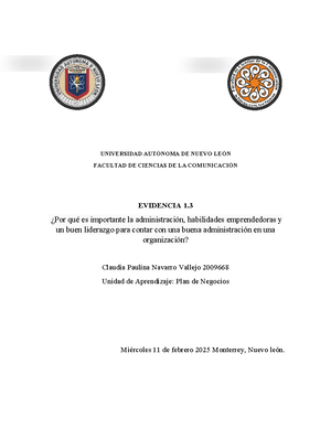 Actividad 1 - Apuntes - UNIVERSIDAD AUTONOMA DE NUEVO LEON FACULTAD DE ...