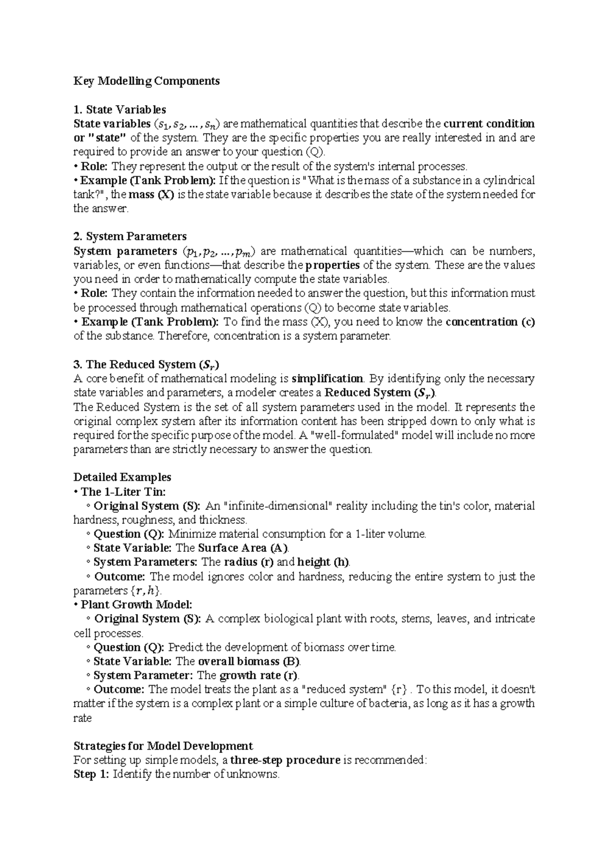Mathematical Modeling Fundamentals: Key Components & Strategies (MM-1 ...