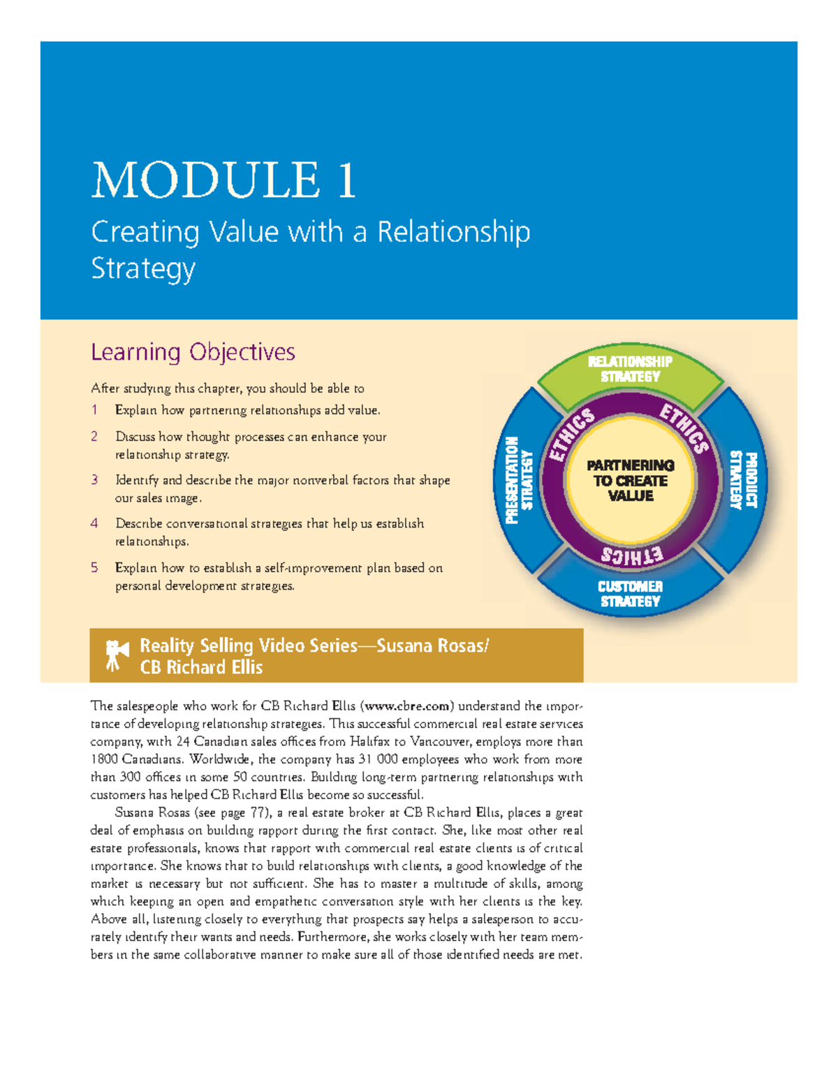 Module 1 Creating Value with a Relationship Strategy - MODULE Creating ...