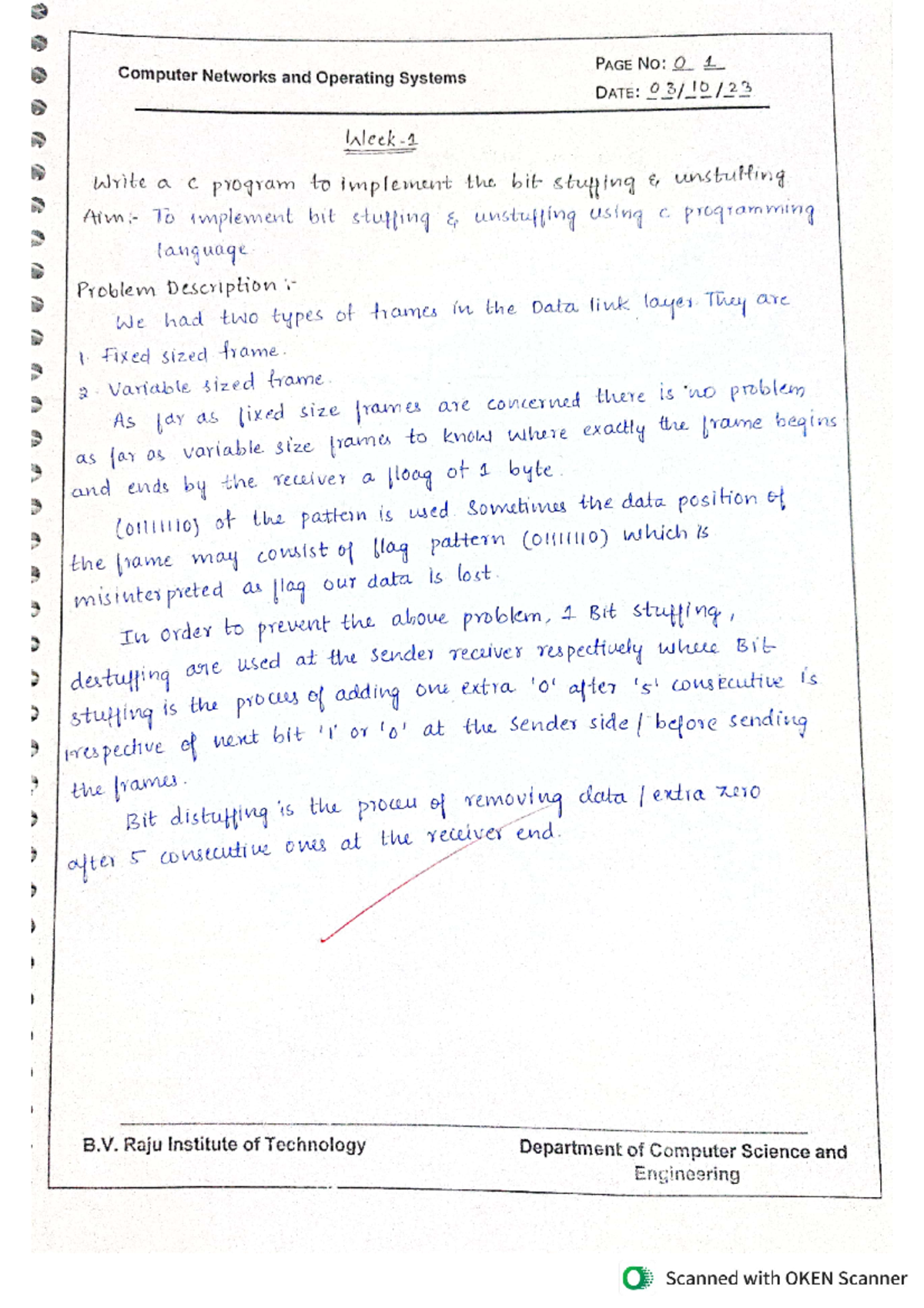 CNOS LAB Record - PAGE No: 0 1 Computer Networks and Operating Systems ...